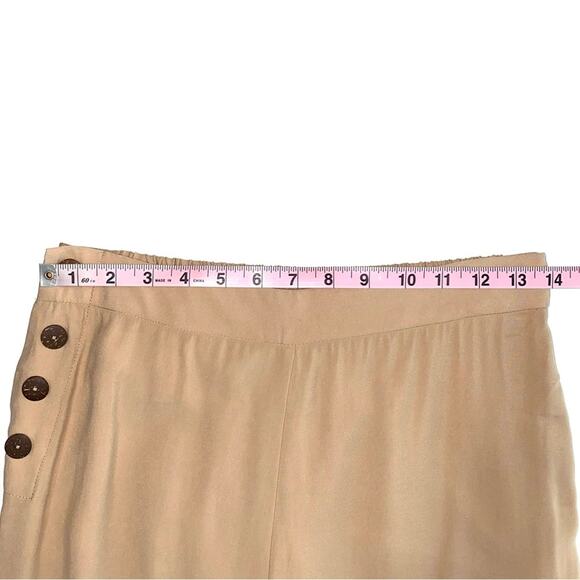 NWT BCBGeneration Faux Side Button Sand Beige Pull-On Pants Size XS - Picture 13 of 15